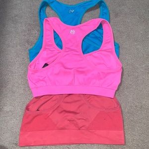 Forever 21 sports bras.